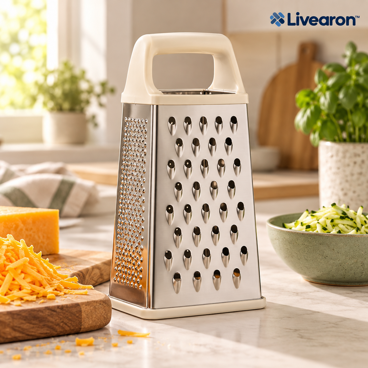 Livearon™ Four-Sided Box Grater main product view