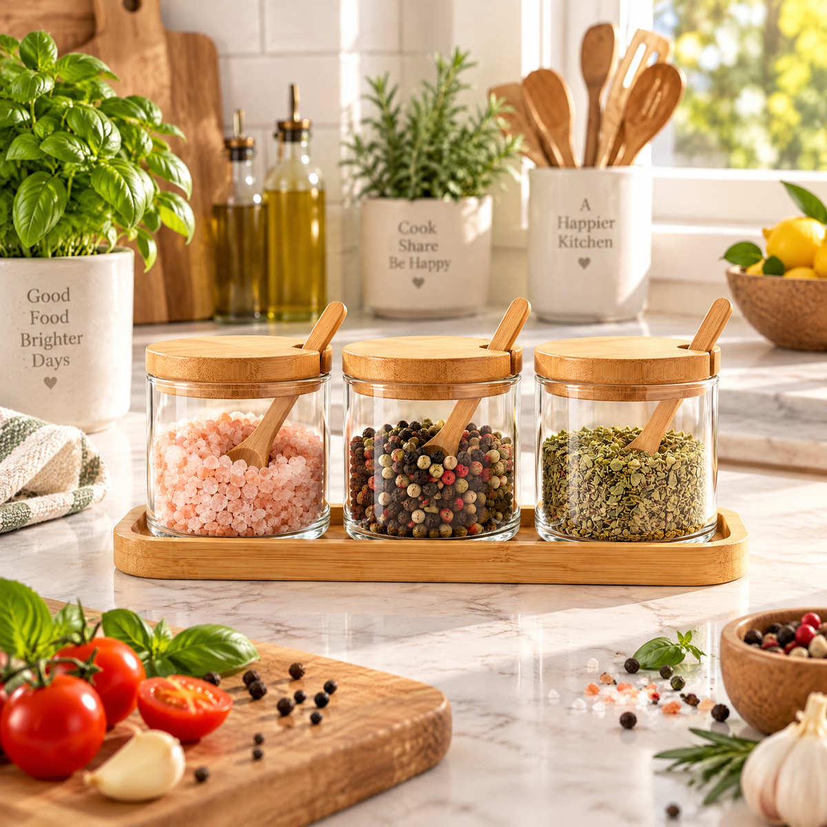 Livearon™ Seasoning Jar Set with Spoons