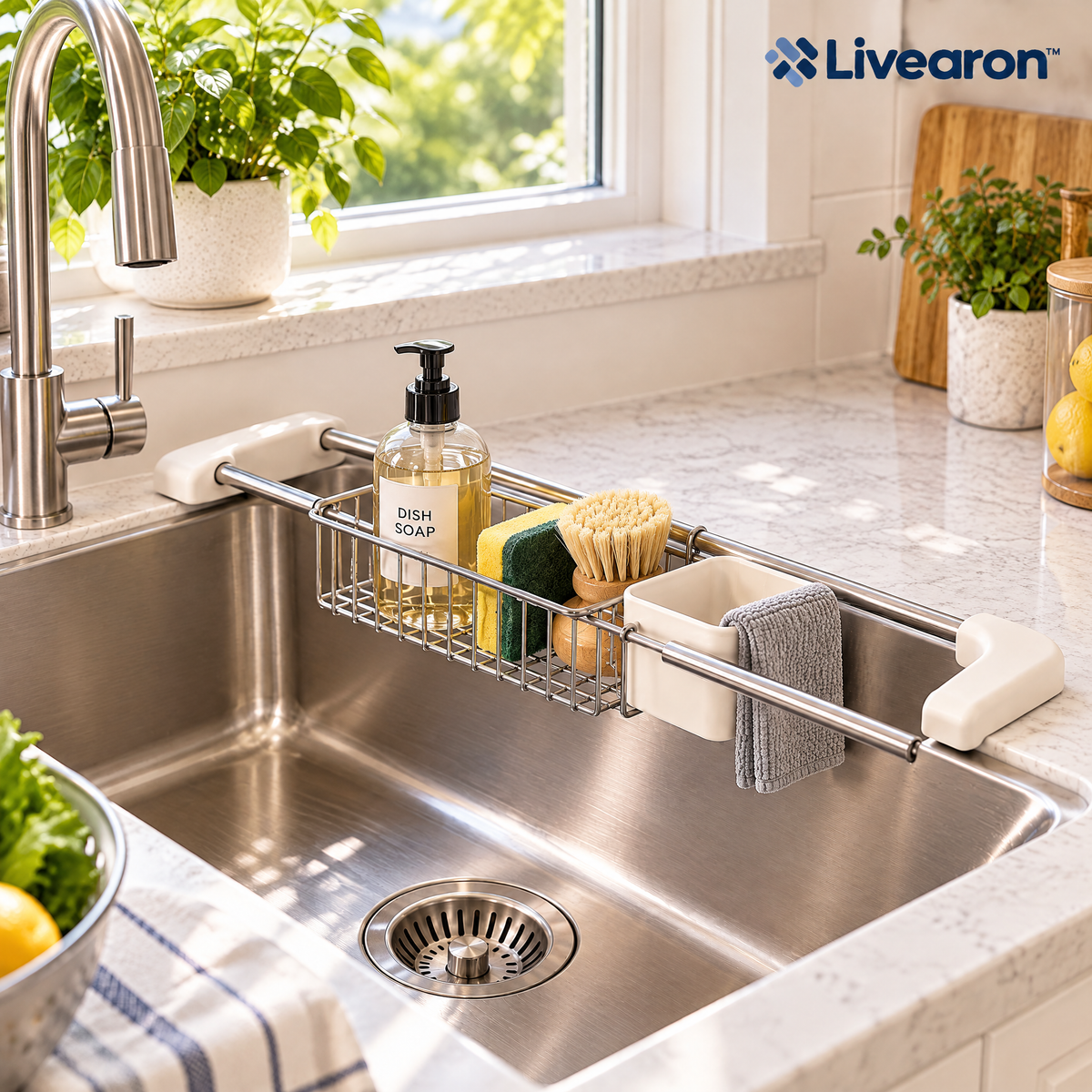 Livearon™ Over-Sink Cleaning Caddy