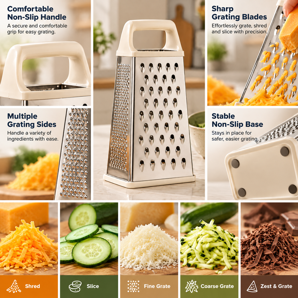Livearon™ Four-Sided Box Grater