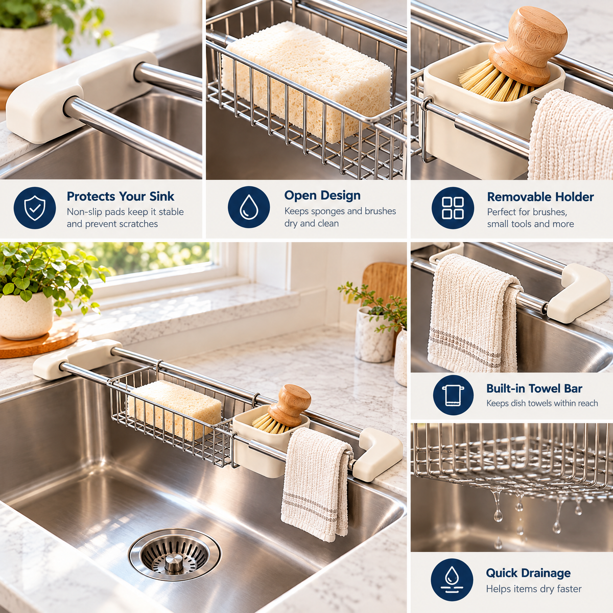 Livearon™ Over-Sink Cleaning Caddy