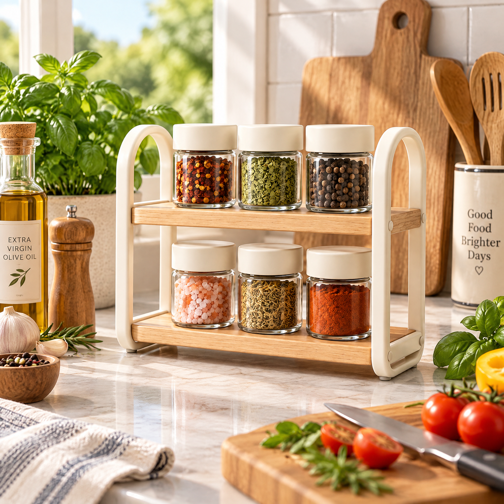 Livearon™ Two-Tier Spice Rack Set